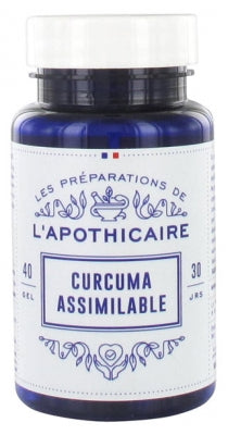 Les Préparations De L'Apothicaire Assimilable Turmeric 40 Capsules