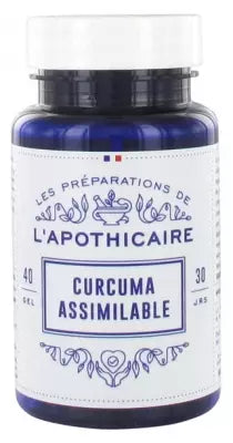 Les Préparations De L'Apothicaire Assimilable Turmeric 40 Capsules