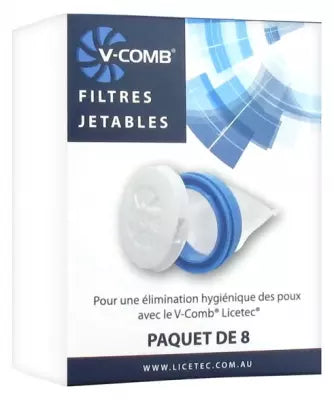 Licetec V-Comb 8 Disposable Filters