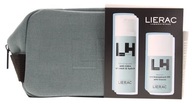 Lierac Homme Fluide Anti-Âge Global 50 Ml + Déodorant Anti-Transpirant 48H Anti-Traces 50 Ml + Trousse Offerte