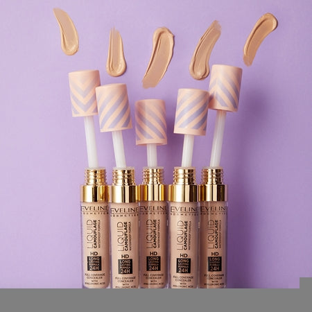 Eveline Cosmetics Liquid Camouflage Waterproof Concealer With Hyaluronic Acid 