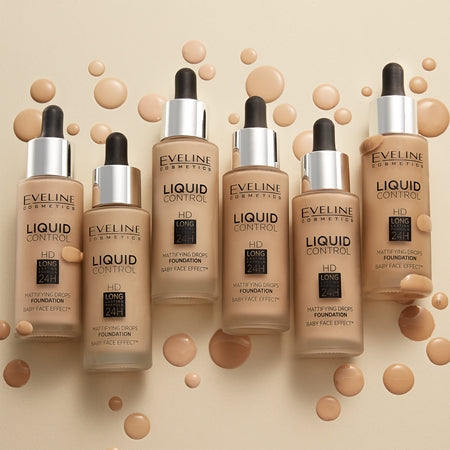 Eveline Cosmetics Liquid Control Liquid Foundation With Pipette 