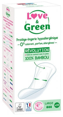Love & Green Hypoallergenic Panty-Liners Large 28 Panty-Liners