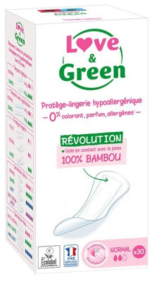 Love & Green Hypoallergenic Panty-Liners Normal 30 Panty-Liners