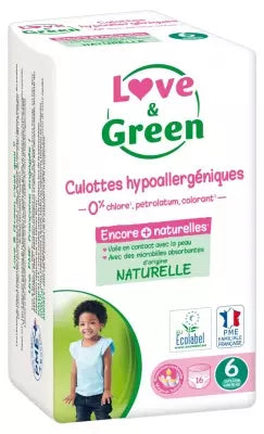 Love & Green Hypoallergenic Pants 16 Pants Size 6 (+ 16Kg)