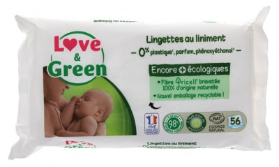 Love & Green Liniment Wipes 56 Wipes