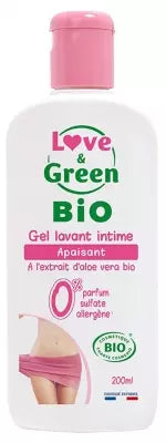 Love & Green Organic Soothing Intimate Cleansing Gel 200Ml