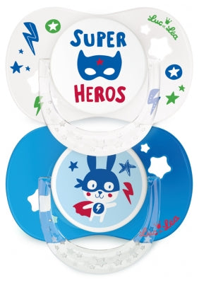 Luc Et Léa 2 Anatomic Silicone Soothers With Ring 18 Months And +