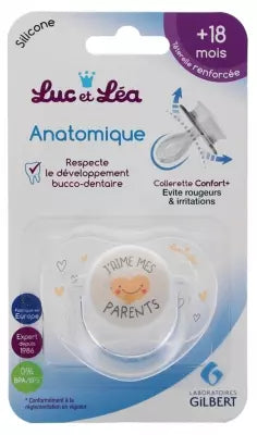 Luc Et Léa Silicone Anatomic Soother With Ring + 18 Months