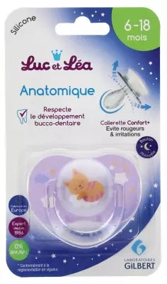 Luc Et Léa Anatomical Silicone Soother With Ring + 6 Months Special Night
