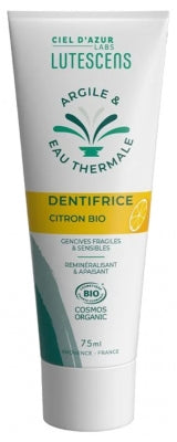 Lutescens Clay & Thermal Water Lemon Toothpaste Organic 75Ml