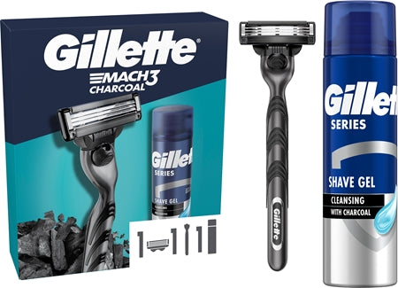 Gillette Mach3 Charcoal Gift Set For Men 