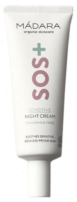 Mádara Sos+ Sensitive Night Cream Organic Night Cream 70 Ml