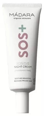 Mádara Sos+ Sensitive Night Cream Organic Night Cream 70 Ml