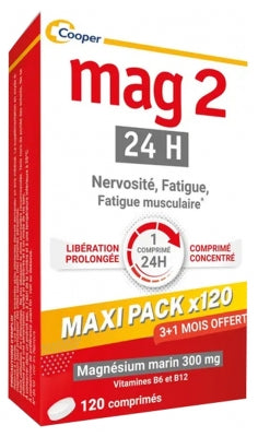 Mag 2 24H Reinforced Formula 120 Tablets
