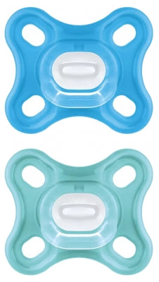 Mam Comfort 2 Silicone Soothers 0 Months And + And Sterilisation Box