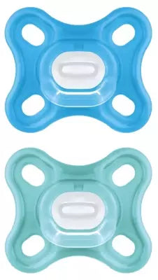 Mam Comfort 2 Silicone Soothers 0 Months And + And Sterilisation Box