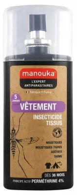 Manouka Insecticidal Spray Tissues Clothes All Areas 75Ml