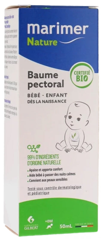 Marimer Nature Baby Child Pectoral Balm Organic 50Ml