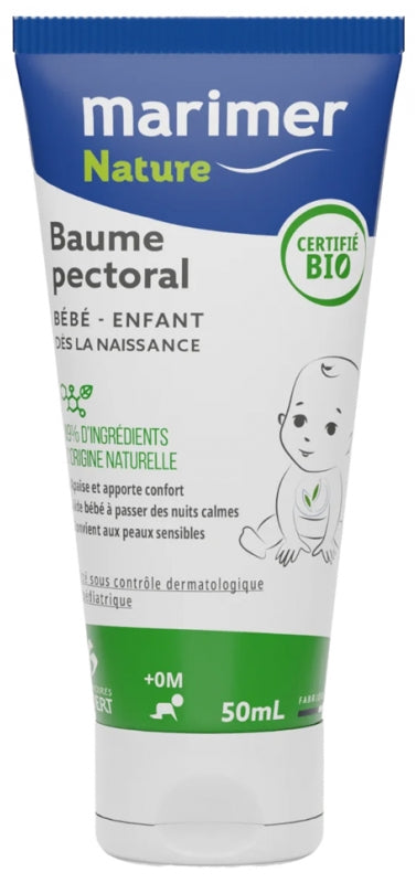 Marimer Nature Baby Child Pectoral Balm Organic 50Ml