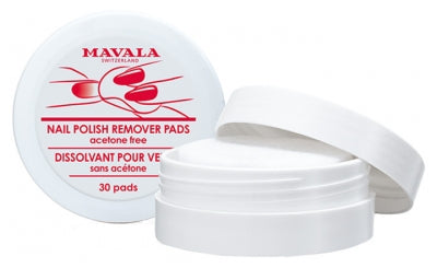 Mavala Nail Polish Remover Acetone Free 30 Pads