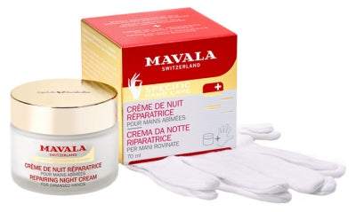Mavala Repairing Night Cream For Damaged Hand 70Ml