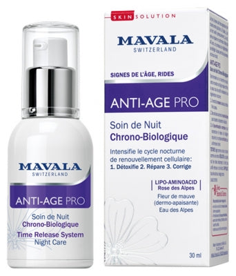 Mavala Skinsolution Anti-Age Pro Time Release System Night Care 30Ml