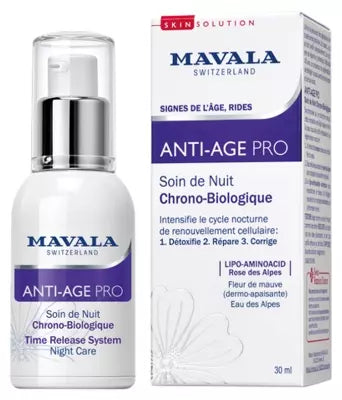 Mavala Skinsolution Anti-Age Pro Time Release System Night Care 30Ml