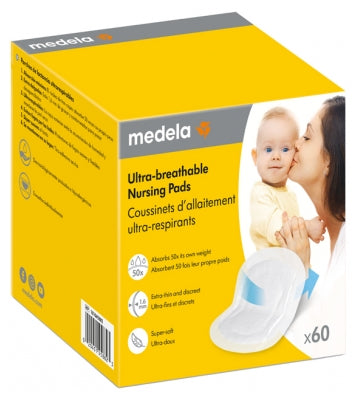 Medela 60 Ultra-Breathable Nursing Pads