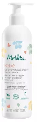 Melvita Baby Gentle Cleansing Gel All Clean And Fresh Hair And Body Organic 300Ml