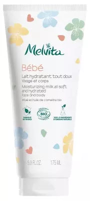 Melvita Baby Moisturising Milk All Soft Face And Body Organic 175Ml