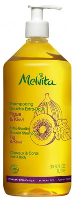 Melvita Extra-Gentle Shower Shampoo Organic 1 Litre