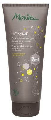 Melvita Men 2 In 1 Energy Shower Gel 200Ml