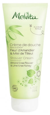 Melvita Shower Cream Almond Tree Flower & Lime Tree Honey 200Ml