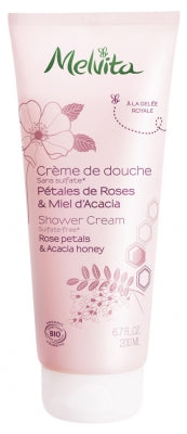 Melvita Shower Cream Rose Petals & Acacia Honey 200Ml