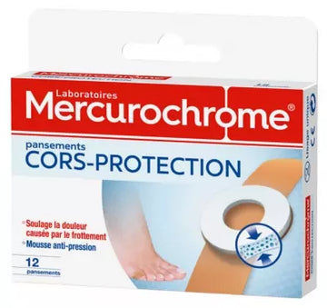 Mercurochrome Corns Protection 12 Plasters