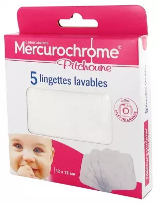 Mercurochrome Pitchoune Cleansing Wipes 12 X 12Cm 5 Wipes