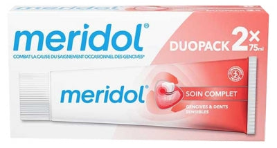 Meridol Toothpaste Complete Care Gums & Sensitive Teeth Lot Of 2 X 75Ml