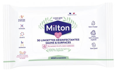 Milton Antibacterial Surface Wipes 30 Wipes