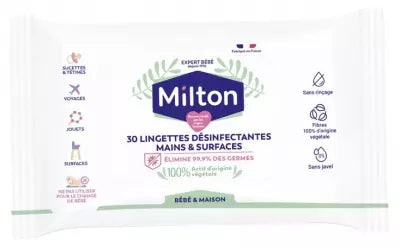 Milton Antibacterial Surface Wipes 30 Wipes