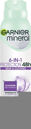 Garnier Mineral 5 Protection Antiperspirant Spray Without Alcohol 