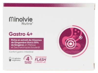 Minolvie Nutra' Gastro 4+ 15 Vegetable Capsules