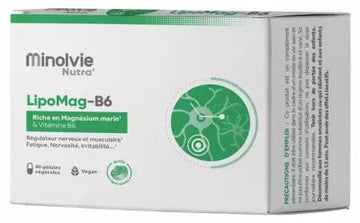 Minolvie Nutra' Lipomag-B6 60 Vegetable Capsules