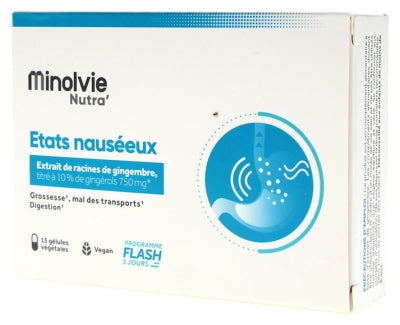 Minolvie Nutra ' Nausea 15 Vegetable Capsules