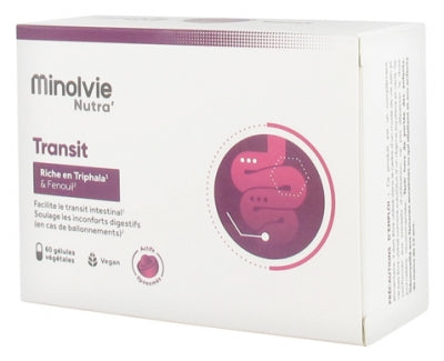 Minolvie Nutra' Transit 60 Vegetable Capsules