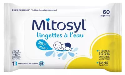 Mitosyl Water Wipes 60 Wipes