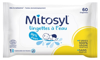 Mitosyl Water Wipes 60 Wipes