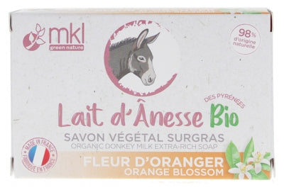 Mkl Green Nature Organic Donkey Milk From The Gers Extra-Rich Plant Soap Orange Blossom 100G