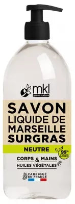 Mkl Green Nature Neutral Marseille Liquid Soap Fragrance Free 1 L