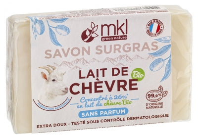 Mkl Green Nature Organic Goat Milk Surgras Soap Fragrance-Free 100G